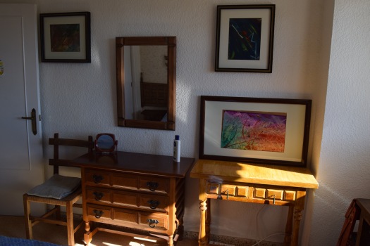 Some of her paintings at her home